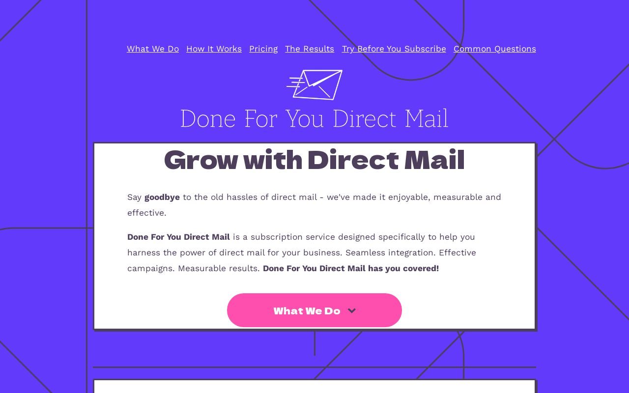 Done For You Direct Mail